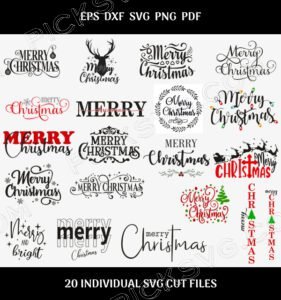 Merry Christmas Bundle Svg