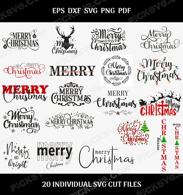 Merry Christmas Bundle Svg Merry Christmas Bundle Svg - Design Bundle SVG