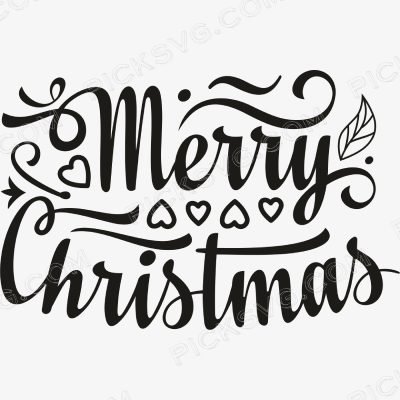 Merry Christmas Flower Style 1 Merry Christmas Flower Style Svg - Miscellaneous SVG