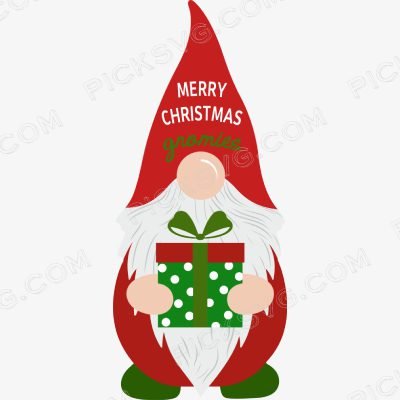 Merry Christmas Gnomies Shape Merry Christmas Gnomies Shape Svg - Miscellaneous SVG