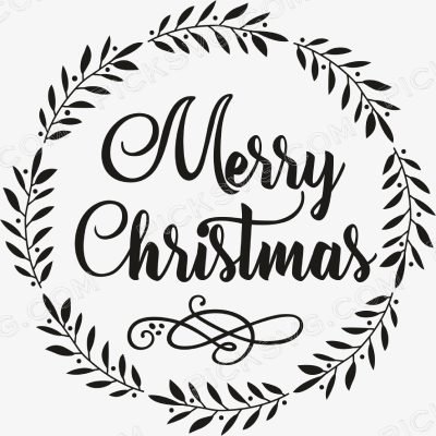 Merry Christmas Leaf Merry Christmas Leaf Svg - Miscellaneous SVG