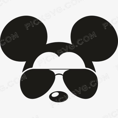 Mickey Mouse Aviator Sunglasses Mickey Mouse Aviator Sunglasses Svg - Cartoon Characters Svg