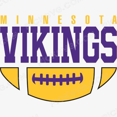 Minnesota Vikings Ball Svg - Sports Logos