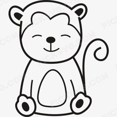 Monkey Svg - Animal Svg