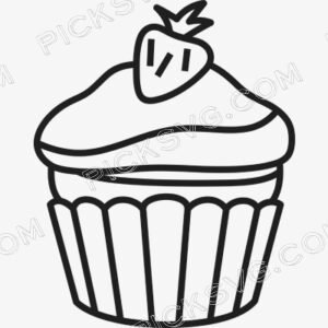 Muffin Cup Cake Litchi Svg - Miscellaneous SVG