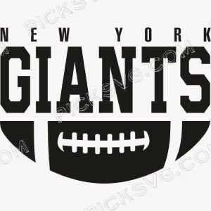 New York Giants Ball Black Svg - Sports Logos