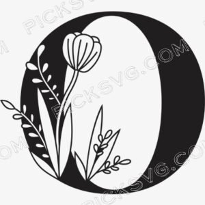 O Floral Capital Alphabet