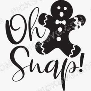 Oh Snap Gingerbread Man Svg - Miscellaneous SVG
