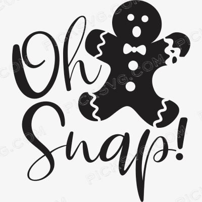 Oh snap Gingerbread man Oh Snap Gingerbread Man Svg - Miscellaneous SVG