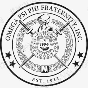 Omega Psi Phi Fraternity inc Est 1911 Black Svg - Miscellaneous SVG