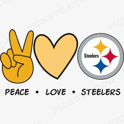 Peace Love Steelers Peace Love Steelers Svg - Sports Logos
