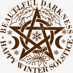 Pentagram Ornament Happy Winter Solstice Svg - Miscellaneous SVG