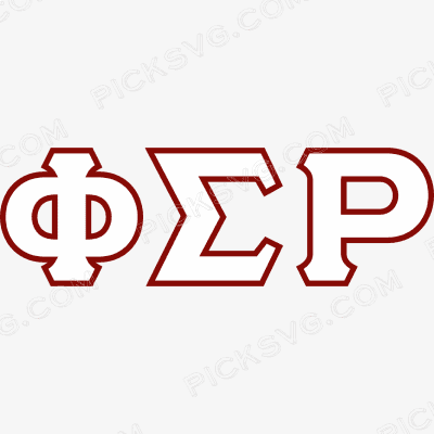 Phi Sigma Rho Greek Letter Svg - Fraternity Sorority