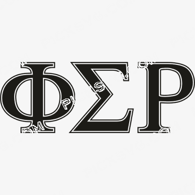 Phi Sigma Rho Letter Black Phi Sigma Rho Letter Black Svg - Fraternity Sorority