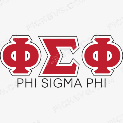 Phi Sigma Rho letter Phi Sigma Rho Letter Svg - Fraternity Sorority