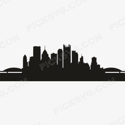 Pittsburgh Tower Svg - Sports Logos