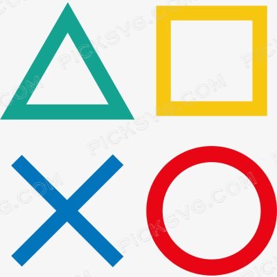 PlayStation Symbol Svg