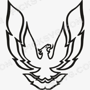 Pontiac Firebird Black Bird Svg