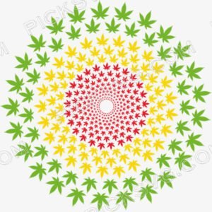 Pot Leaf Circle Svg - Miscellaneous SVG