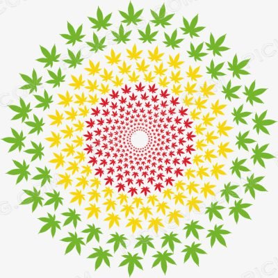 Pot Leaf Circle Pot Leaf Circle Svg - Miscellaneous SVG