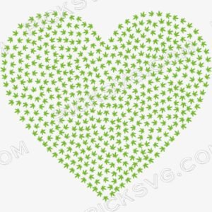 Pot Leaf Heart Svg - Miscellaneous SVG