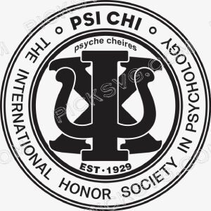Psi Chi Honor Society Black Logo Svg - Fraternity Sorority