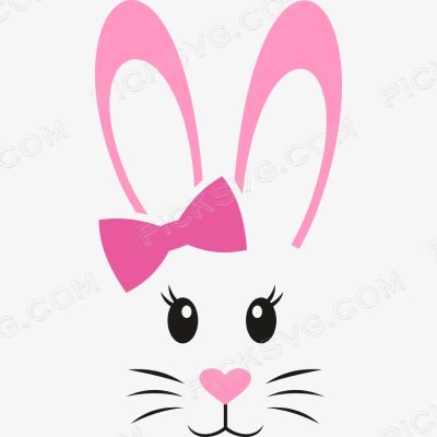 Rabbit Minni Face Rabbit Minni Face Svg - Animal Svg