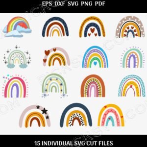 Rainbow Bundle Svg