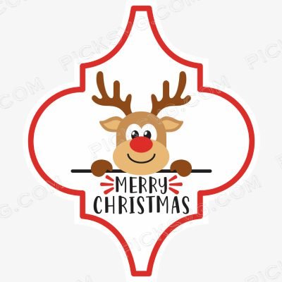 Reindeer Christmas Ornament Reindeer Christmas Ornament Svg - Miscellaneous SVG