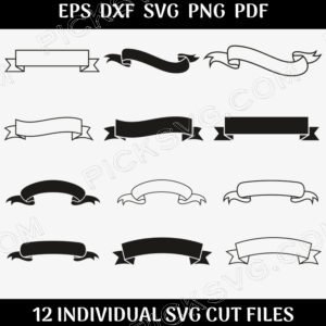 Ribbon Banner Bundle Svg - Design Bundle SVG