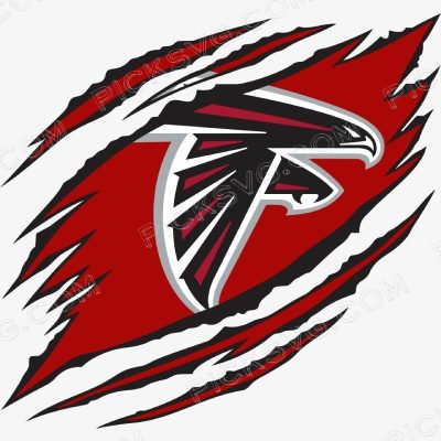 Ripped Atlanta Falcons Ripped Atlanta Falcons Logo Svg - Sports Logos