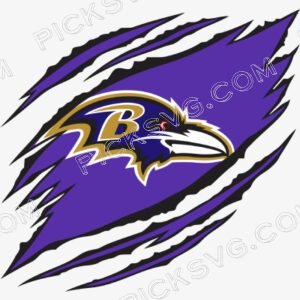 Ripped Baltimore Ravens Logo Svg - Sports Logos