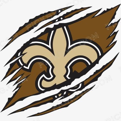 Ripped New Orleans Saints Logo Svg - Sports Logos