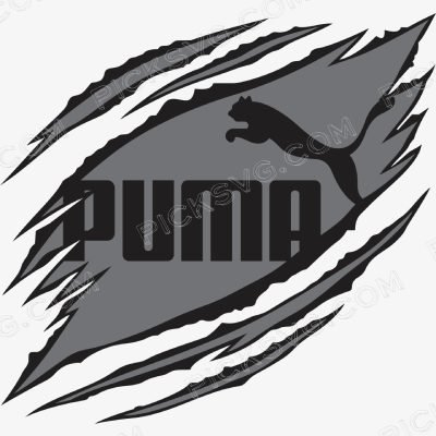 Ripped Puma Ripped Puma Svg - Fashion Brands SVG