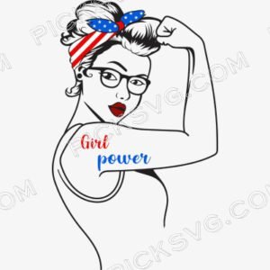 Sunglasses American Girl Power Svg - Miscellaneous SVG