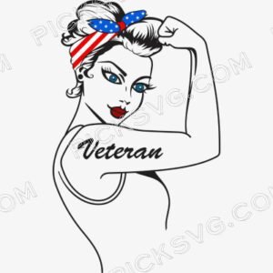 Rosie The Riveter Veteran Svg - Miscellaneous SVG