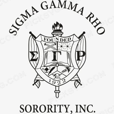 Sigma Gamma Rho Sorority crest 2 Sigma Gamma Rho Sorority Crest Svg - Fraternity Sorority