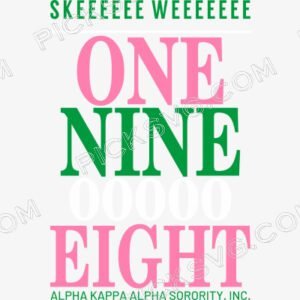 Skee Wee One Nine Zero Eight Svg - Alpha kappa alpha Svg