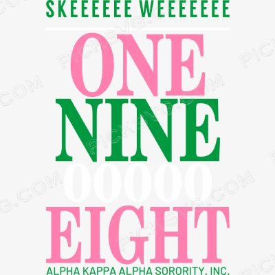 Skee Wee One nine Zero Eight Skee Wee One Nine Zero Eight Svg - Alpha kappa alpha Svg