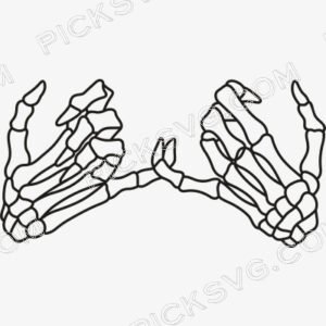 Skeleton Hands Pinky Promise Svg - Miscellaneous SVG