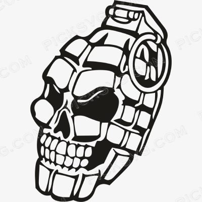 Skull Grenade Army Marine Grenade Logo Svg Skull Grenade Army Marine Grenade Logo Svg - Police And Army