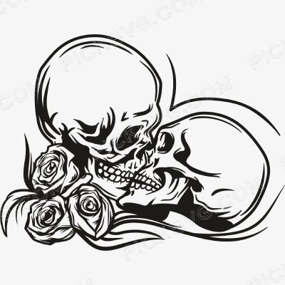 Skull Lovers Kiss Skull Lovers Kiss Svg - Miscellaneous SVG
