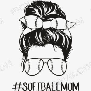 SoftballMom Black