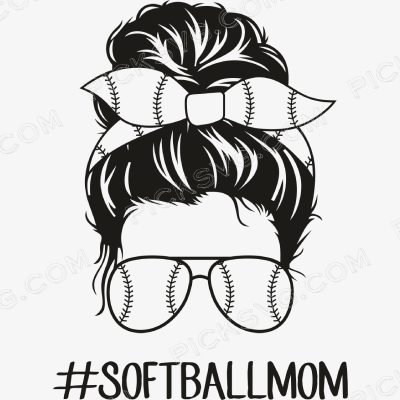 SoftballMom Black SoftballMom Black