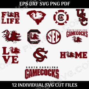 South Carolina Gamecocks Bundle Svg