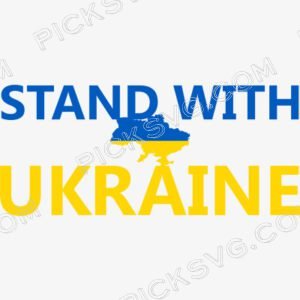 Stand With Ukraine Svg - Miscellaneous SVG