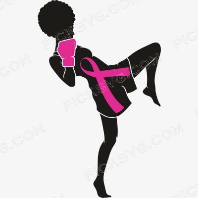 Strong Afro Woman SVG Cancer Survivor Strong Afro Woman Cancer Survivor Svg - Miscellaneous SVG
