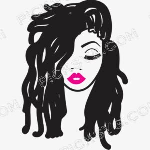 Strong Black Woman With Dreadlocks Svg - Miscellaneous SVG