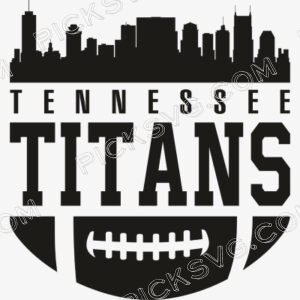 Tennessee Titans With Tower Black Svg - Sports Logos