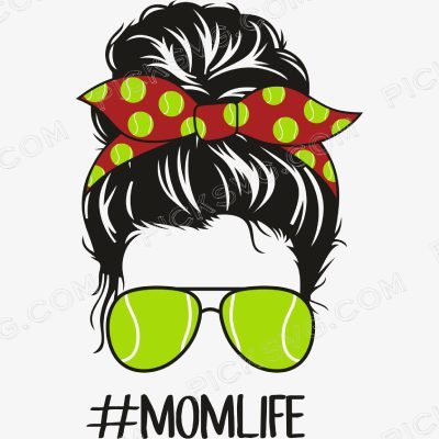 Tennis MomLife Svg - Sports Logos